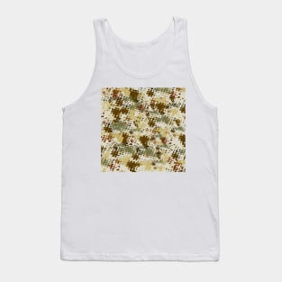 retro dot pattern camo pattern Tank Top